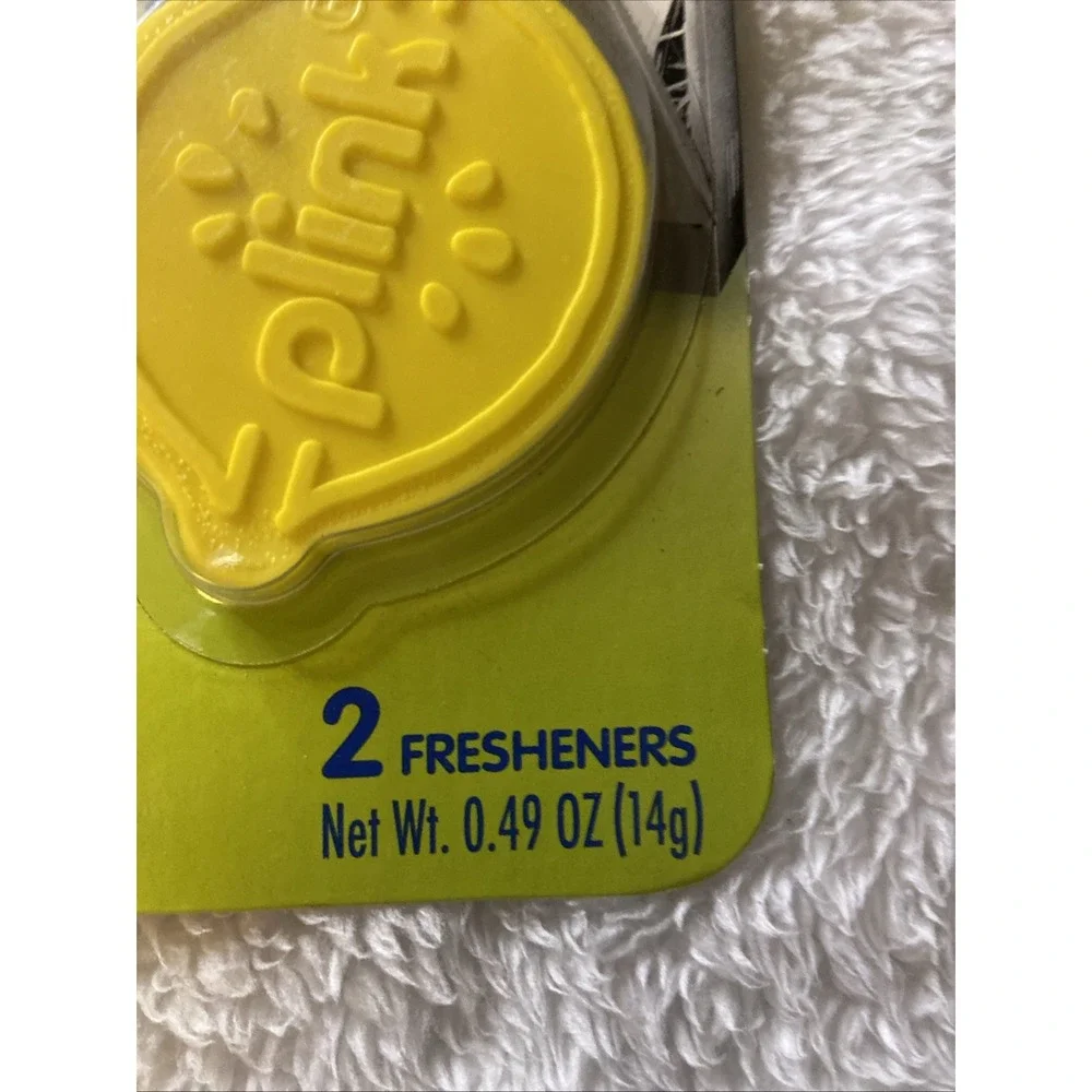 Plink Dishwasher Freshener Rinse Aid 2 Pack Fresh Lemon Deodorizer Household NIP